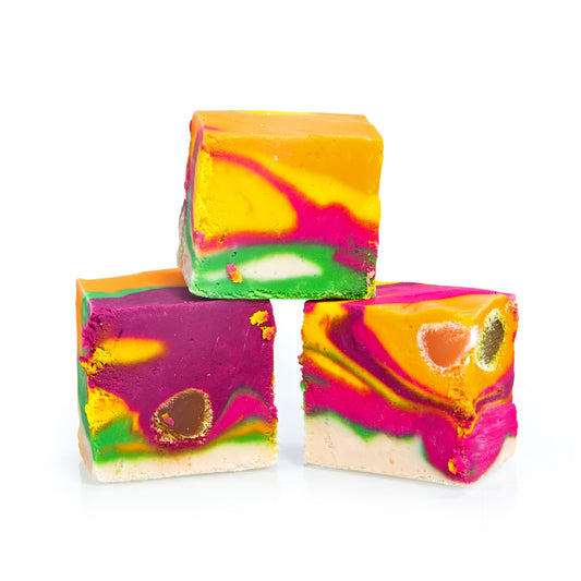 The Fudge Factory Jelly Beans Fruit Blast Fudge 3 cubes