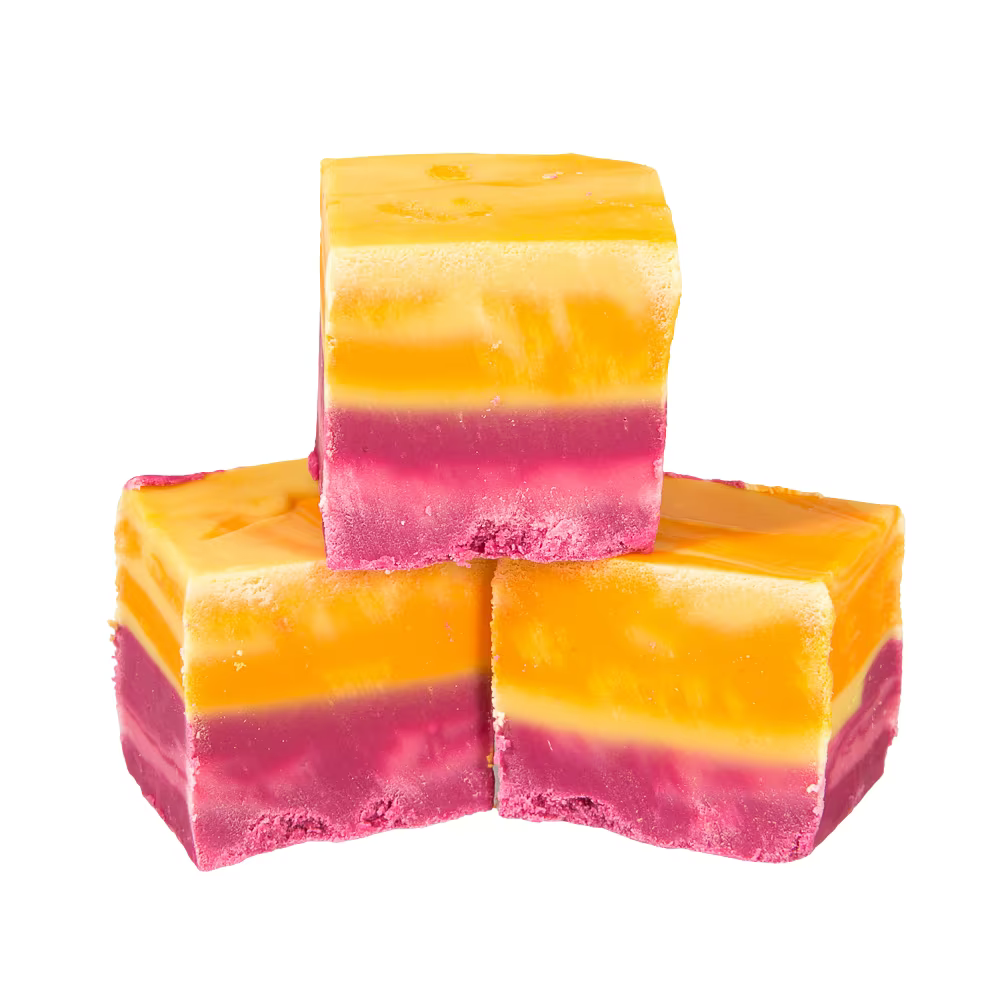 The Fudge Factory Rainbow Fruit Fudge 3 cubes